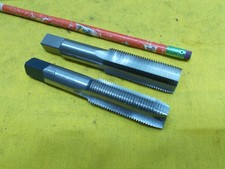 LOT of 2 GOOD USED 3/4-16 TAPS threading tool tapping MADE in USA