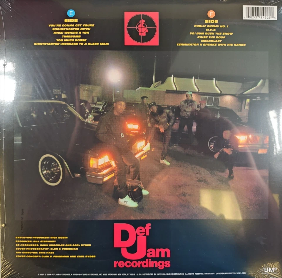 Public Enemy Yo! Bum Rush The Show LP vinyl record 180gram reissue on Def Jam - Image 2 of 4