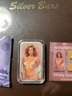 Bullion Baddies Nice -Tiffany Summer 1 oz .999 Silver Bar Limit of 395 Bars COA.