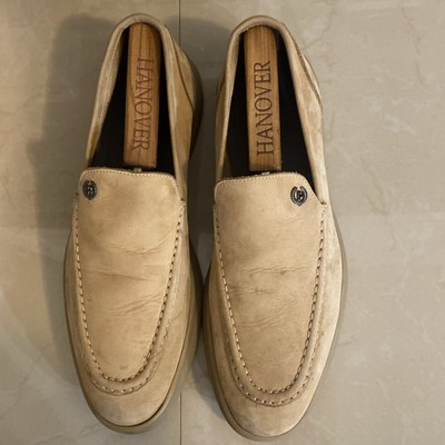 POLLINI Sand Loafer  Suede Men s Size 10 Dress Made In Italy Preppy 