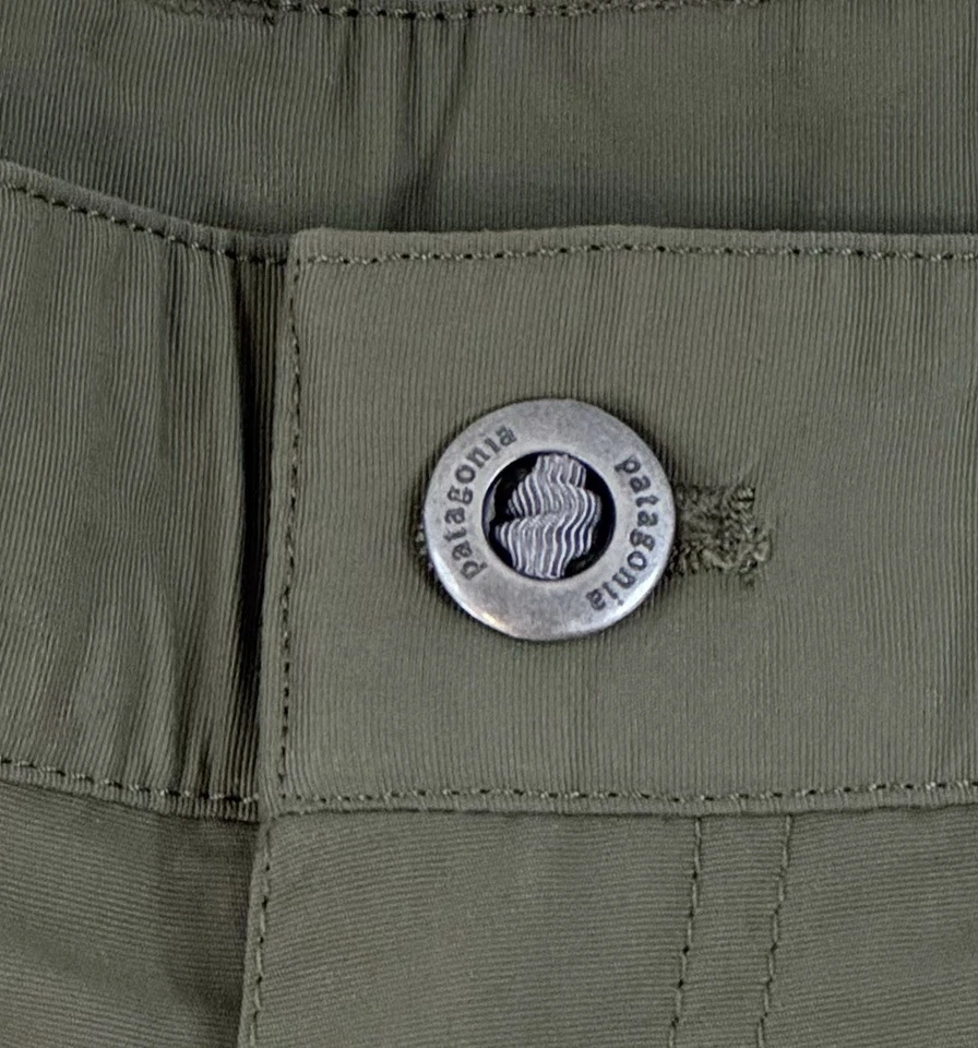 Pantalones Cortos Carga Patagonia Para Hombres XL Verde Oliva Pantalones Cortos Bolsillos Pesca Senderismo Foto 3 de 4