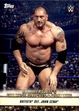 2019 Topps WWE Summerslam Greatest Matches GM-28 Batista def. John Cena 8/17/08