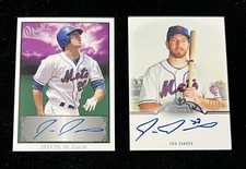 2011 Topps Marquee /75 & 2009 Tristar IKE DAVIS Auto's New York Mets