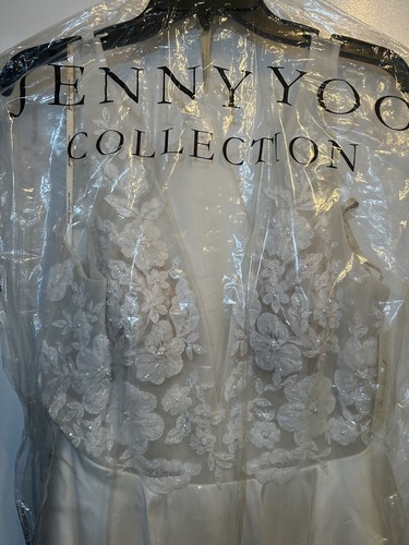 New - Jenny Yoo "Connor" Wedding Dress Gown - White - Size 10 (Style # 1921B) - Picture 7 of 8