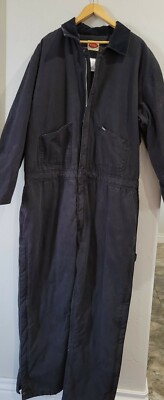 Men's vintage Tuf-Nut by Key insulated black coveralls XL R workwear 