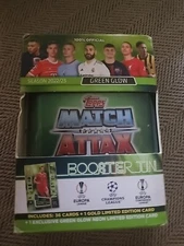 2022-23 Match Attax Green Glow Booster Tin 36 cards, 1 Neon Limit 1 Gold Limited