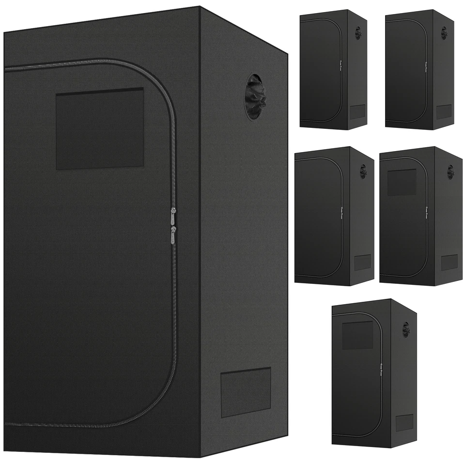 LONENENSSL GrowZelt Growbox Deluxe D600 Grow Box Zelt Zuchtzelt Anbauzelt Pflanzenzelt Tent
