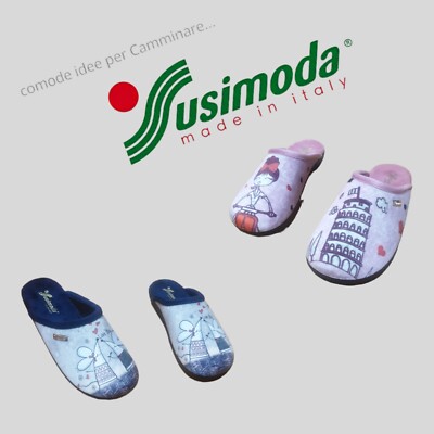 SUSIMODA DAMEN HAUSSCHUHE AUT/INV AUS STOFF ART. 6143-6247