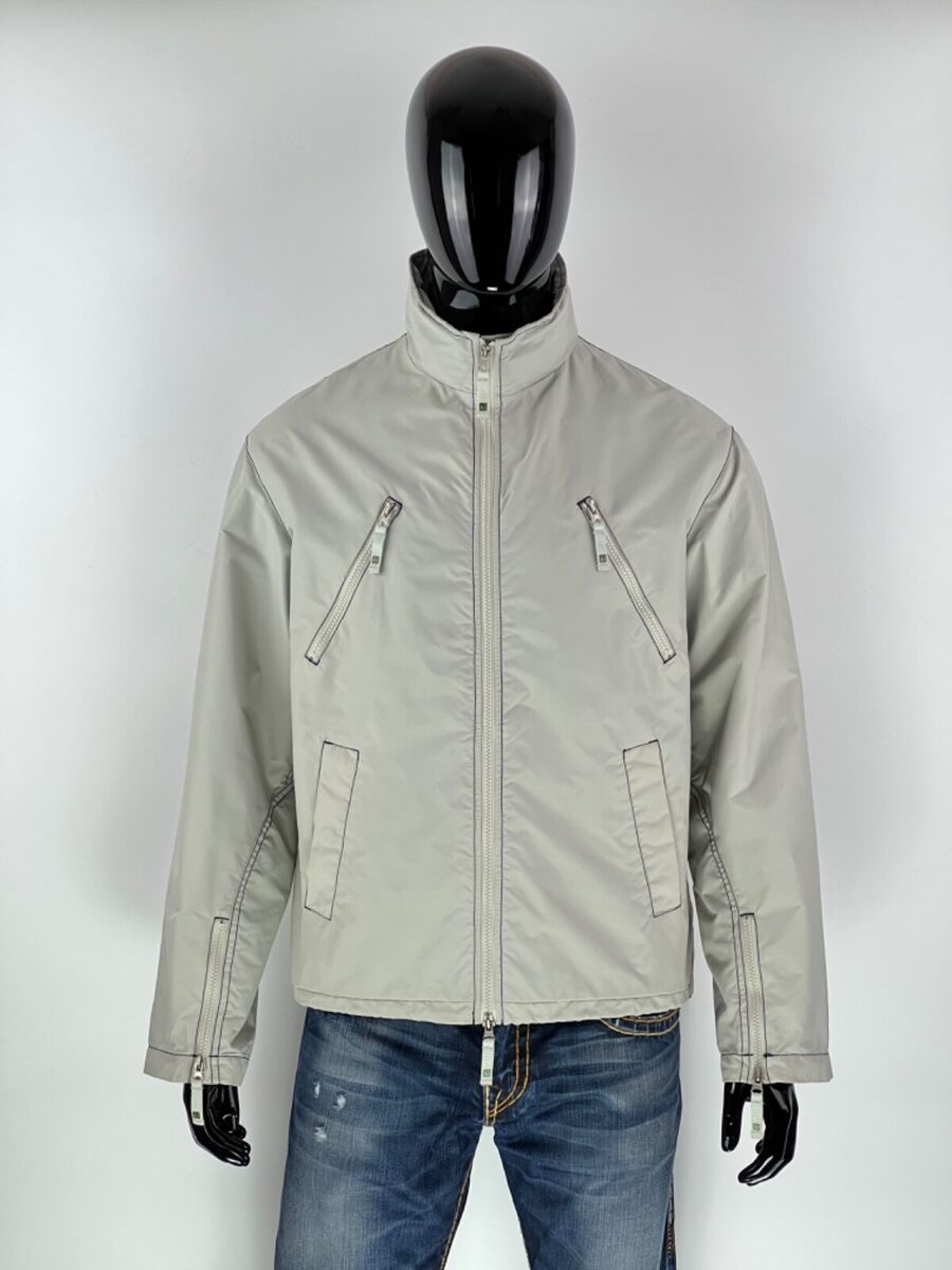 Vintage Armani Jeans Men's Gray Nylon Jacket Size EU48 | eBay Vintage Armani Jeans Men's Gray Nylon Jacket Size EU48 | eBay