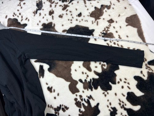 Athleta Womens Top Size Medium Long Sleeve Stretch Scrunch Logo - Picture 5 of 7