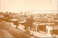 Coronado Tent City California 5th Ave Broadway 1846 photo CHROME b/w Postcard