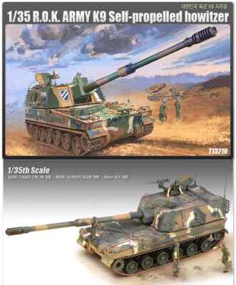 Academy #13219 1/35 R.O.K. Army K9 Thunder Self-Propelled Howitzer Plastic Model