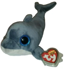 Ty Beanie Boos - ECHO the Dolphin 6" NEW MWMTs Plush Stuffed Animal Toy