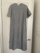 Zara Gray Midi Sweater Dress Size M