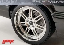 GMP 1:18 Scale Custom SVT 7-Spoke Wheel & Tire Pack 18978 New & Ships Free