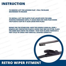 Mattacus Front Wiper Blades For Lexus IS200 GXE10R (03/99-11/05) – 22in & 18in Aero Flat Blades (Pair)