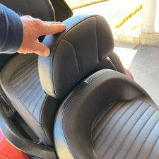 Adjustable Driver Backrest w/Storage Pouch For Can-Am Spyder F3 Models 2015-2025