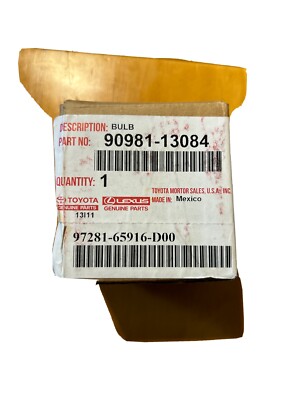 90981-13084 Toyota Bulb(for headlamp, no.1) Lexus , New Genuine 