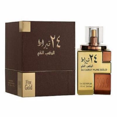 Lattafa Unisex 24 Carat Pure Gold EDP Spray 3.4 oz Fragrances 6291106063998