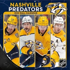TURNER SPORTS Nashville Predators 2025 12x12 Team Wall Calendar 25998011946