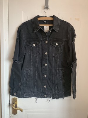 ebay black denim jacket