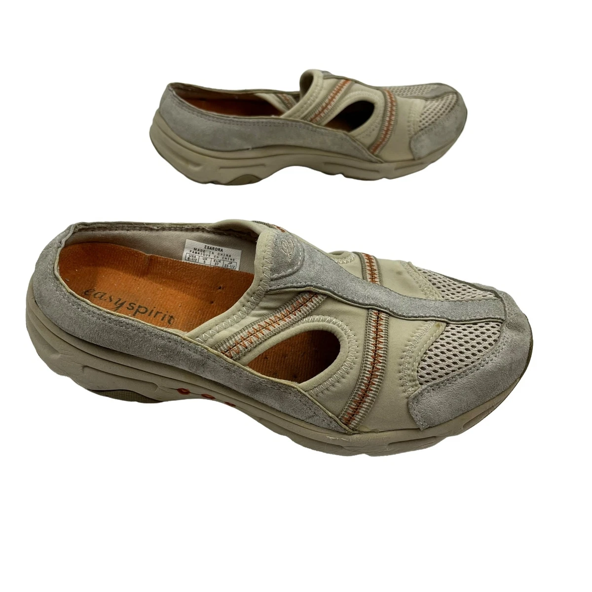 Easy Spirit Slip on Shoes Womens 6.5 M Esarora Beige Walking