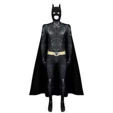 The Flash Batman Bruce Wayne Cosplay Costume Jumpsuit + Cape 2 Pcs Set
