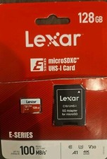 Lexar 128gb SD Card, Open Box Up To 100 Mb/s