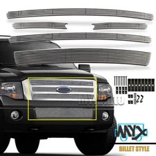Fits 2007-2014 Ford Expedition Billet Grille Front Upper Bumper Grill Cover