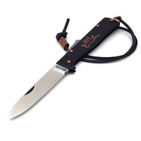 Otter Mercator-Messer Kupfer Katze K55K Schwarz - Klappmesser Klinge Rostfrei