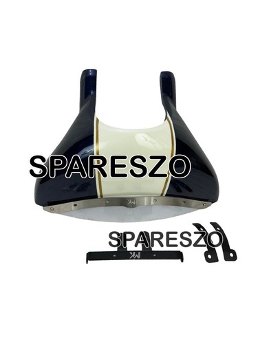 "CHIEF ROUND FAIRING, CELESTIAL BLUE" FIT FOR ROYAL ENFIELD SUPER METEOR 650 - Picture 10 of 16