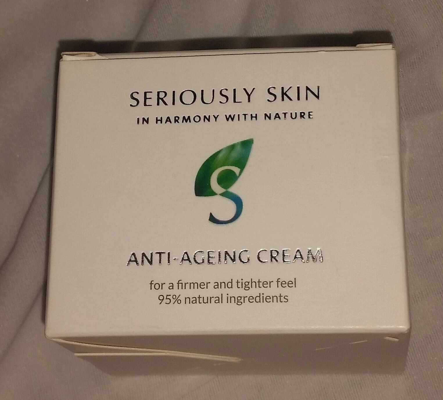 Seriously Skin Anti Ageing Cream 100ml 95% Natural Firmer Skin New