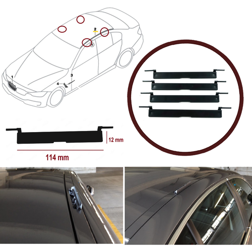 4X roof molding port bag cover 51137312617 for BMW 3 F30 F31 F34 F35
