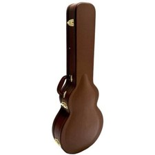 Les Paul Shape Guitar Case, Koda Wooden, Brown