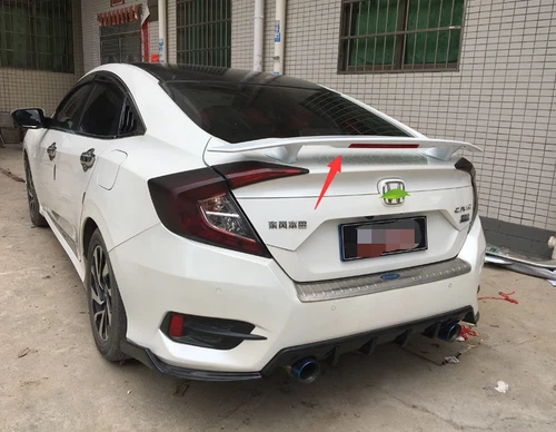 Universal Spoiler Wing For 2016-2021 Honda Civic Sedan with Light Pearl White - Picture 2 of 5
