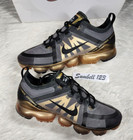 Nike Air VaporMax  Black Gold 270 Bubble 95 AR6631-002 Running Men sz 10