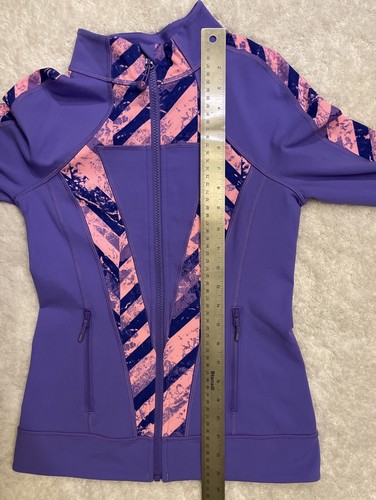 Ivivva Lululemon Girls Athletic Jacket Full Zip Perfect Your Practice Size 14 - Picture 8 of 8