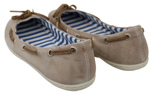 Zapatos Pantofola D'Oro Suede Beige Con Lazo Mocasines Bailarinas EU37 / US6.5 - Imagen 8 de 11