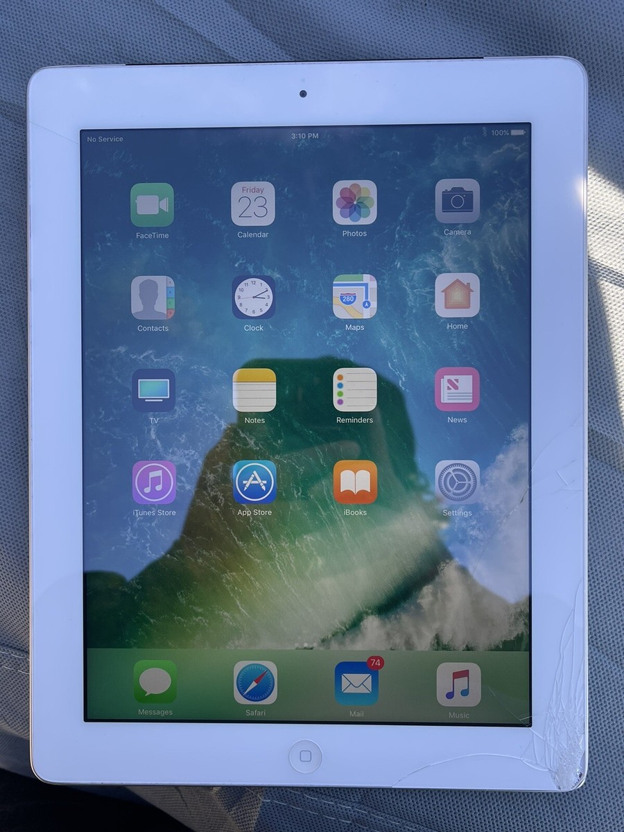 Apple iPad 4th Gen A1459 16GB Silver Wi-Fi + Cellular | eBay