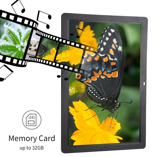 17in 1440*900 16:10 HD Digital Photo Picture Frame MP3 MP4 Movie Player Clock - Picture 5 of 12