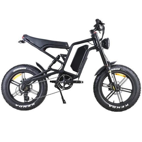 Retro Electric Hybrid Bike 20" Fat Tire Long-Range K7 Ebike - Picture 10 of 10