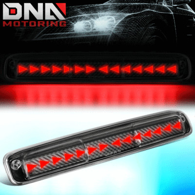 FOR 1999-2007 GMT800 SEQUENTIAL TRIANGLE LED CARBON FIBER 3RD THIRD BRAKE LIGHT