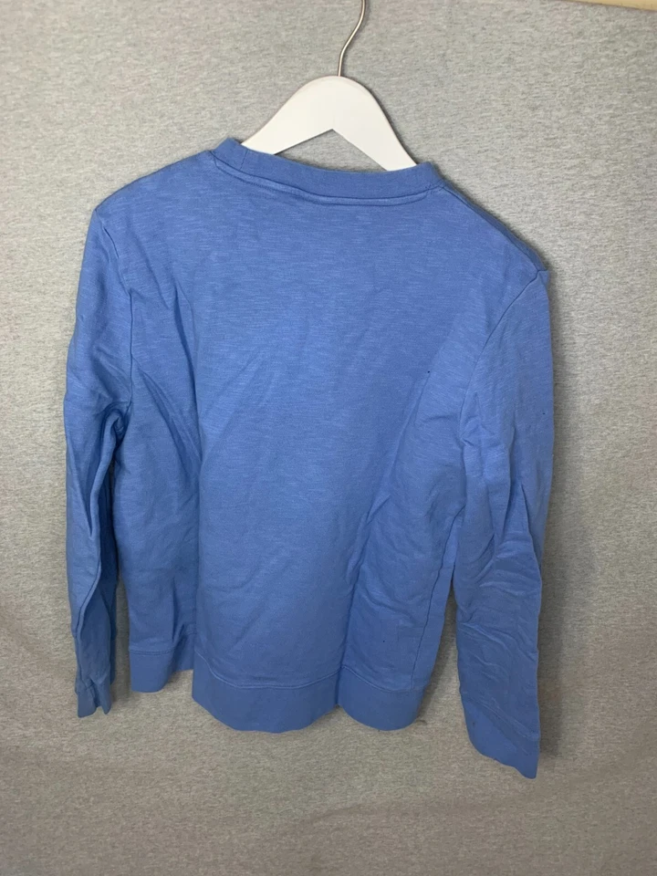 H&M Hombre Sudadera Talla Mediana Azul Brooklyn NY Logo Clásico Manga Larga Foto 2 de 4