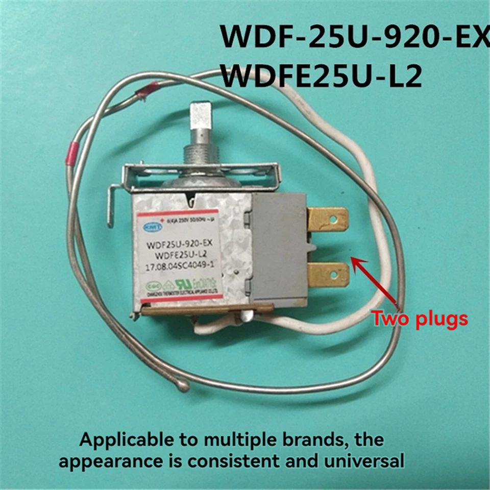 Thermostat à 2 broches WDF-25U-920-EX WDFE25U-L2 pour réfrigérateur Omar TCL - Photo 1/1