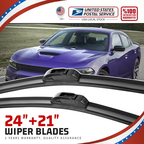 Set of 24"+21" OEM Front Windshield Wiper Blades For Mazda 3 Sport 2014-2016 - Picture 16 of 16