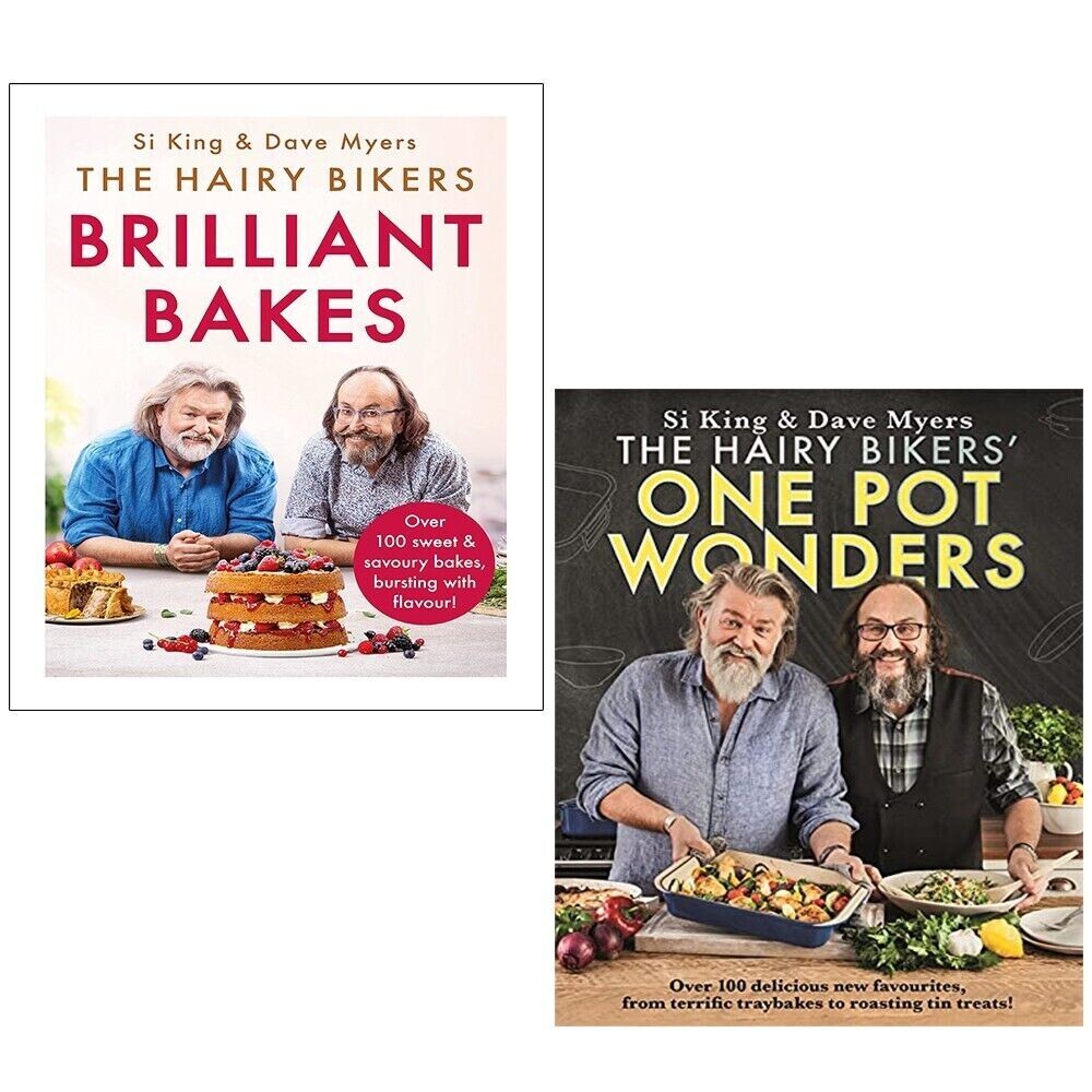 Hairy Bikers Collection 2 Books Set Hairy Bikers Brilliant Bakes,One Pot Wonders