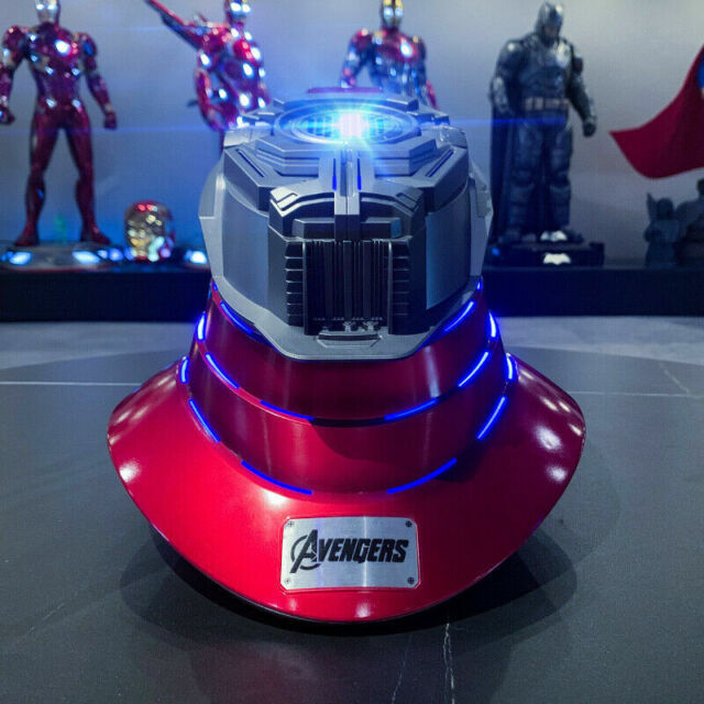 Hot 1:1 Iron Man MK5 Helmet LED Base Stand 5.2 Bluetooth Speaker Breathing Light