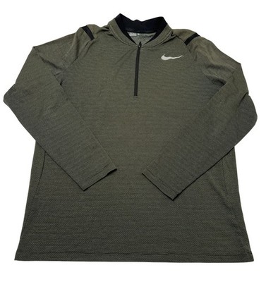 Nike NikeGolf 1/4 Zip Long Sleeve Shirt in Green