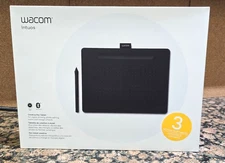 Wacom Intuos Medium Bluetooth Graphics Drawing Tablet Black New