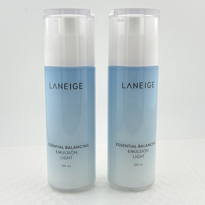 2x Laneige Essential Balancing Emulsion Light 4 oz / 120 ml New